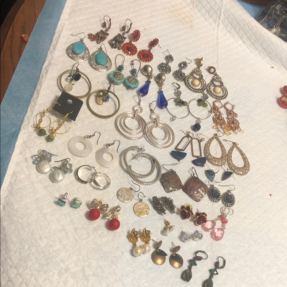 Mixed Women's Fashion Earring Set - Assorted Colors